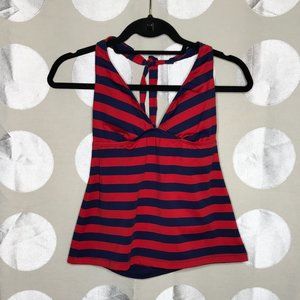 Mossimo Red and Blue Stripe Tankini Top - Sz S
